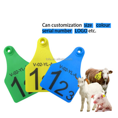 Tags de rastreamento de gado personalizados Marca de orelha de ovelha de cabra Equipamento de fazenda de cabra