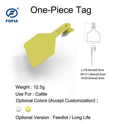 Etiqueta de orelha de ovelha personalizada por atacado, uma peça, TPU, etiquetas de brinco de gado, impressão a laser, etiqueta de orelha de animal para venda