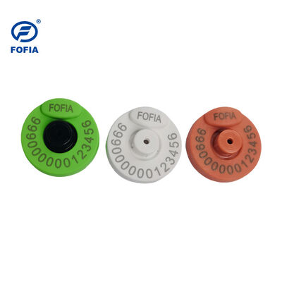 FOFIA Nova RFID Electronic Ear Tag TPU Plástico 134.2KHz Frequência 17cm Distância de leitura Certificado ICAR completo para bovinos e ovinos