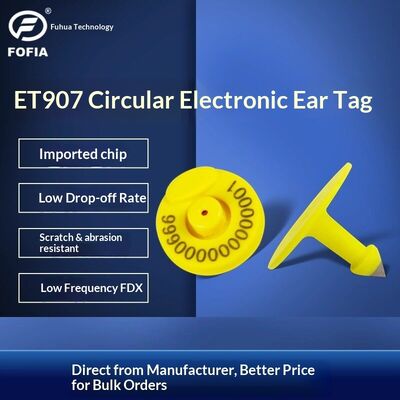 Nova FDX Marca de Ouvido Eletrônica de Baixa Frequência RFID Marca de Animais Full-Duplex