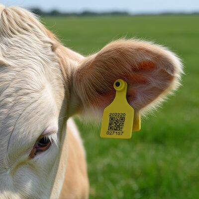 T921 animal amarelo cabra gado etiqueta de orelha RFID TPU cavalo de gado agrícola