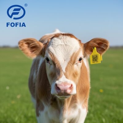 Novo T921 etiqueta de orelha animal amarelo TPU RFID de alta qualidade para uso em gado agrícola