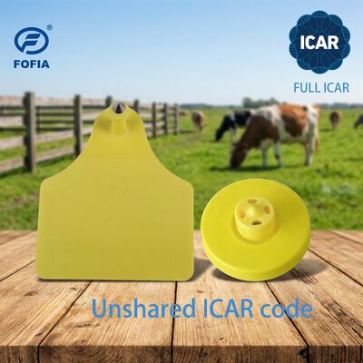 ISO11784/5 FULL ICAR Approved Electronic Ear Tag Waterproof RFID Goat Tag para Gestão de Fazenda