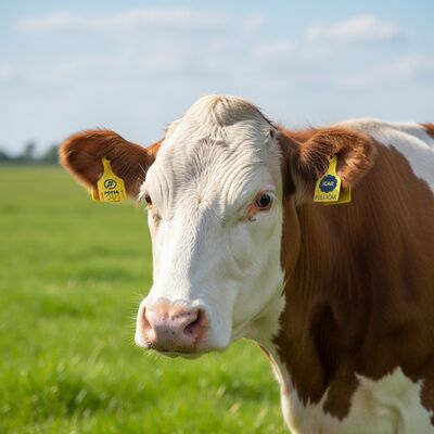 T921 Nova etiqueta de ouvido de animal Fofia etiqueta de ouvido de cabra amarela RFID TPU de alta qualidade