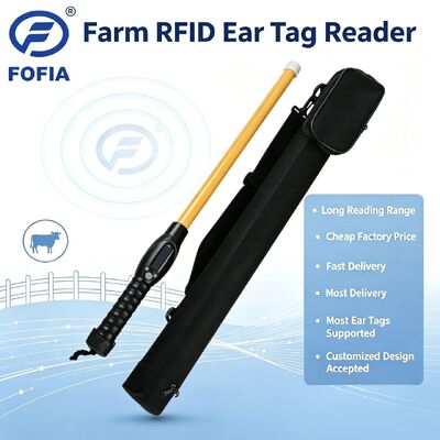 FOFIA Reader RFID PT280 à prova d'água 134,2kHz PVC plástico NLIS Austrália ICAR aprovado ID de gado USB ISO 11784/5 10-20cm