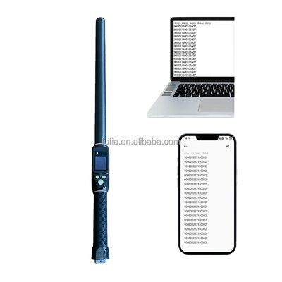 Duração resistente à água de longo alcance 134,2 kHz RFID Ear Tag Reader ISO11784/5 Protocolo 30-100cm Distância de leitura PVC