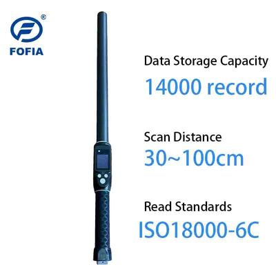 FOFIA Impermeável de longo alcance 134,2 kHz RFID Ear Tag Reader ISO11784/5 Protocolo 30-100cm Distância de leitura PVC