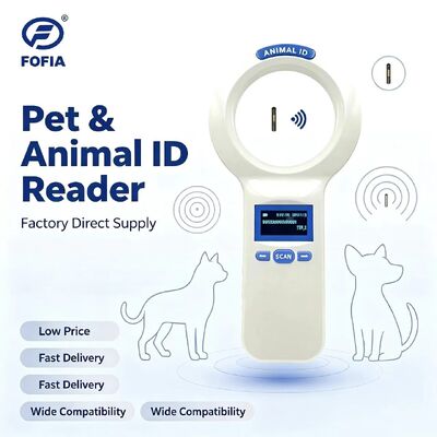 Relógio portátil FOFIA PT200 RFID à prova d'água 128x64 tela OLED leitura de longa distância 10-20m Protocolo ISO11784/5