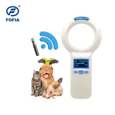 Relógio portátil FOFIA PT200 RFID à prova d'água 128x64 tela OLED leitura de longa distância 10-20m Protocolo ISO11784/5