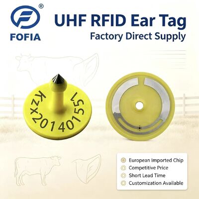 Fofia ICAR ET926 RFID impermeável TPU etiquetas de ouvido de animais FDX-B 134.2Khz EM4305 chips gado gado porco ovelhas