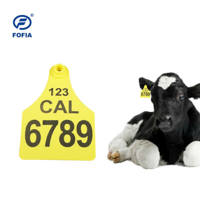 FOFIA ET921 Etiquetas de ouvido de vaca de plástico rastreamento de animais codificação a laser vários tamanhos bovinos bovinos ovinos porcos Usos de fazenda com número