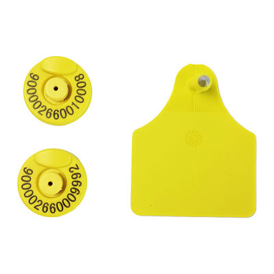 FULL ICAR RFID Ear Tag Waterproof Animal ID Tag para rastreamento de animais de fazenda