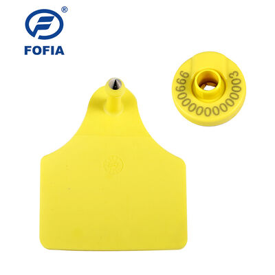 FOFIA 134.2KHZ Rfid Botão Eid GPS Ear Tag para gado