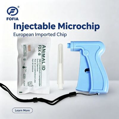Fofia Hot Selling RFID Separate and Reusable 134.2kHz Animal ID Microchip ZS005 Pet Use Injection Waterproof 1.5 Year Warranty
