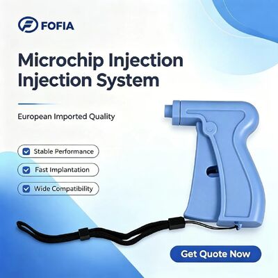 Fofia 2026 Novo RFID de venda rápida 134,2kHz identificação de cães e animais microchip tipo dividido plástico ZS008 impermeável para injeção de animais de estimação