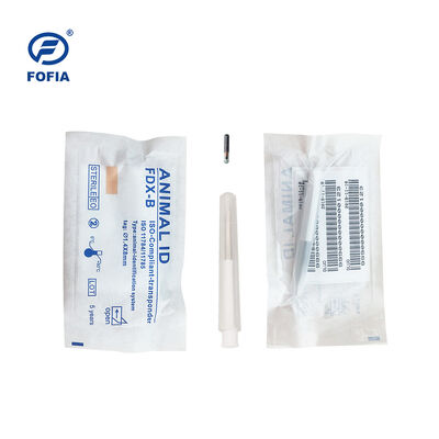 ICAR Certificado Fofia 2026 Novo RFID de venda rápida 134.2kHz identificação de cão e animal microchip tipo dividido plástico ZS008 impermeável para animais de estimação