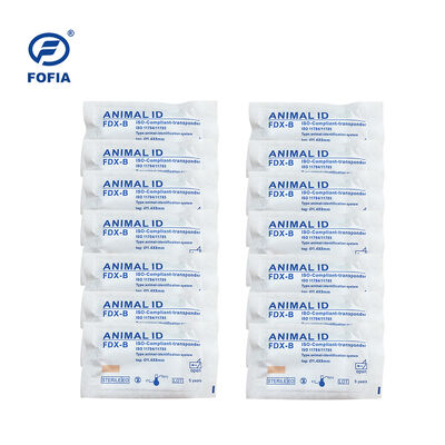 ICAR Certificado Fofia 2026 Novo RFID de venda rápida 134.2kHz identificação de cão e animal microchip tipo dividido plástico ZS008 impermeável para animais de estimação