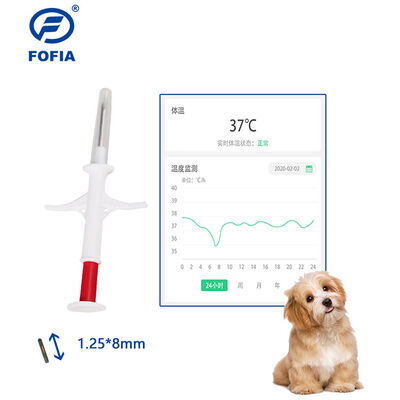 2026 Edição mais vendida Pet Novo RFID 134,2kHz Circuito Integrado Fofia Animal Implantável Microchip Material PP Branco Impermeável