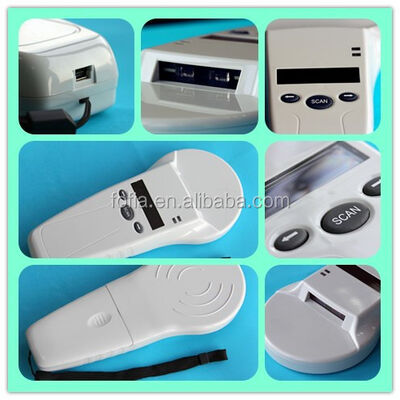 Leitor portátil FOFIA PT580 RFID durável 125kHz/134.2kHz ISO11784/5 128x32 tela OLED 10-20m Distância de leitura USB/para Pet