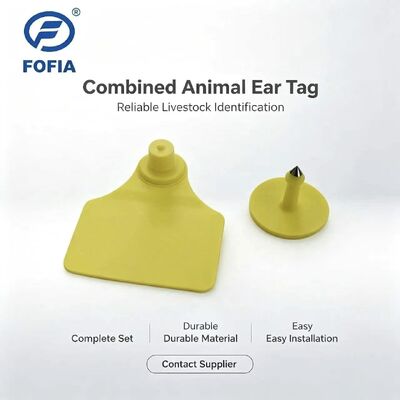 Etiqueta de Orelha para Rastreamento Animal ICAR T904+T901 Combinação Chip Gado Nova Alta Qualidade RFID TPU Codificação a Laser Garantia de 3 Anos