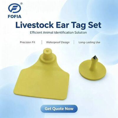 Etiqueta de Orelha RFID Certificada ICAR em Material TPU com Garantia de 3 Anos para Rastreamento Animal