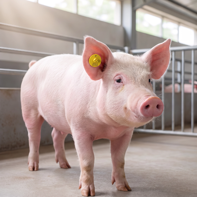 FULL ICAR Certified 134.2KHz FDX-B RFID Sheep Ear Tag para rastreamento de gado ET908
