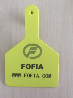 Custom New Plastic Yellow Cattle Ear Tags for Livestock Management | Farm Feedlot Cow ID Tracking
