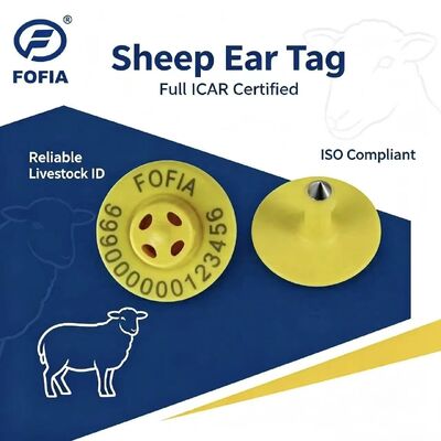 Alta Qualidade Nova ET957+T901 134.2kHz TPU Electronic Ear Tags para Porcos Bode Sheep Dog Farm 10cm Distância de Leitura -20~80C 29.90.3 mm