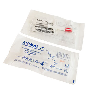 Durável Fofia Novo Venda Quente RFID 134.2kHz PP Material identificação de cão Microchip Impermeável Uso da Fazenda Pet Injeção 1,5 ano etiqueta de ouvido