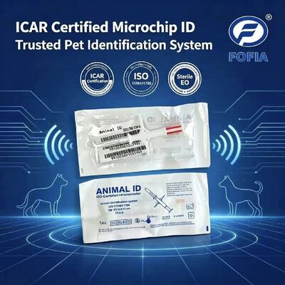 Fofia Novo RFID certificado pela ICAR 134.2kHz PP Animal ID Microchip À prova d'água para cães e gatos Usar Garantia de 1,5 anos