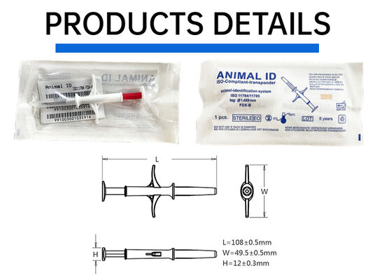 FOFIA Novo Microchip RFID 134.2kHz para Animais FDX/EM4305 IP67 Impermeável para Injeção de Gado/Porco/Ovelha/Animal de Estimação PP