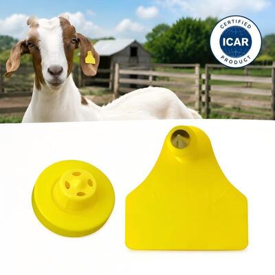 Fofia ET957+T967 Combinação de ovinos Caprinos Bovine Animal Farm Electronic Tracking Ear Tag Novo RFID de alta qualidade TPU Laser Coding 3