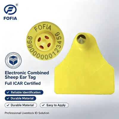 Etiqueta Eletrônica RFID TPU Plástico Codificação a Laser para Ovelhas e Cabras ICAR Completa Fofia Garantia de 3 anos