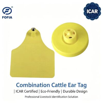 Novas Etiquetas de Orelha RFID TPU Personalizáveis FOFIA em Branco para Uso em Fazendas em Ovelhas, Cabras, Gado, Porcos e Coelhos