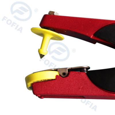 New FOFIA Aluminum Alloy Farm Animal Ear Tag Applicator with Laser Coding for Cattle Pig Sheep Horse Ear Tags 3 Months Warranty