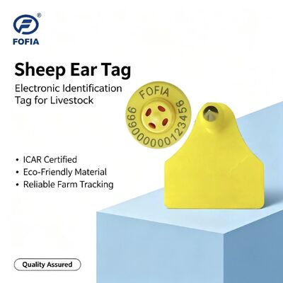 FULL ICAR Certificado 134.2KHz FDX-B RFID TPU Material Marca de ouvido de ovelhas e bovinos Nova para rastreamento de gado ET957+T967 Fofia