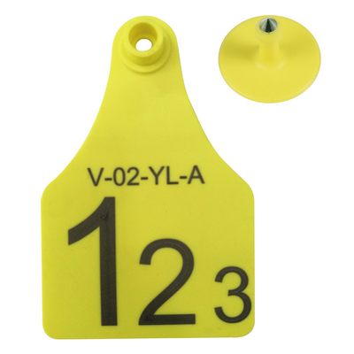 ET902 etiquetas de ouvido RFID TPU personalizadas com laser gravadas etiquetas de ouvido de gado com identificação numerada para uso em fazendas de vacas, porcos, ovelhas e coelhos