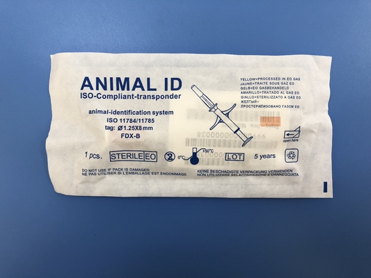 seringa IP67 do microchip do identificador do ISO de 108mm com esterilização do gás do EO