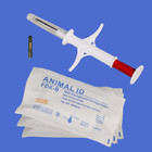 Microchip animal injetado da identificação do ISO Rfid do LF etiqueta de vidro para o seguimento animal do animal de estimação