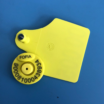 Etiquetas de orelha de Rfid dos rebanhos animais de TPU para a gestão animal do gado, certificado de ICAR