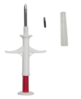 esterilização 1.4*8mm do gás do EO da seringa do microchip do identificador do ISO 6.86g