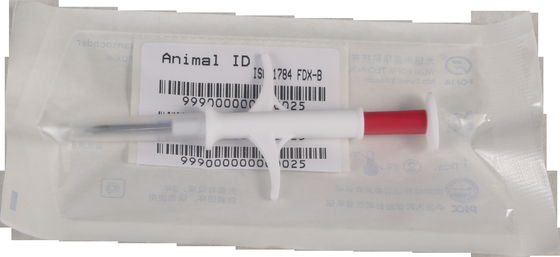 identificação IP67 1.25*8mm anticolisão do microchip da seringa 6.86g