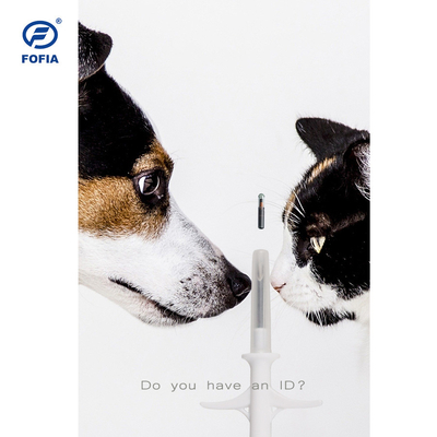 seringa de vidro animal da etiqueta da frequência RFID do microchip dos pássaros do animal de estimação 134.2khz