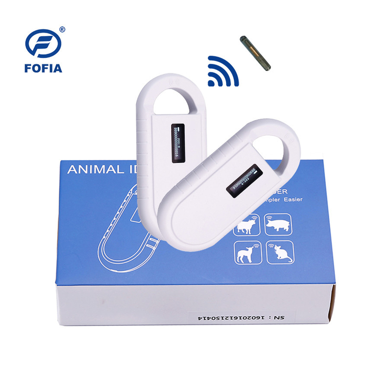 24/7 OLED White Animal Microchip Scanner com Buzzer Rfid Reader embutida