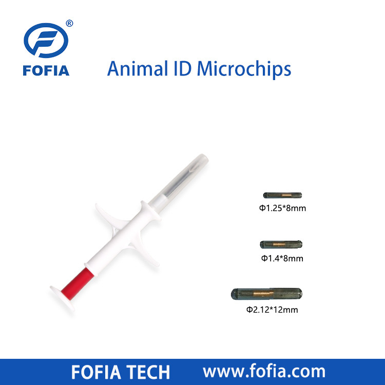 Microchip Implantável para Cavalo 134.2khz Rfid Chip Animal Pet Id Microchips Injetáveis para Animais com Seringa