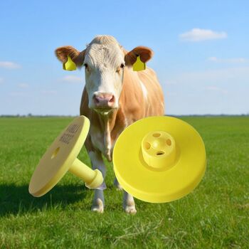 Etiquetas auriculares eletrônicas à prova d'água FULL ICAR para identificação de gado Etiqueta animal Rfid adequada para gado, ovelhas e cabras