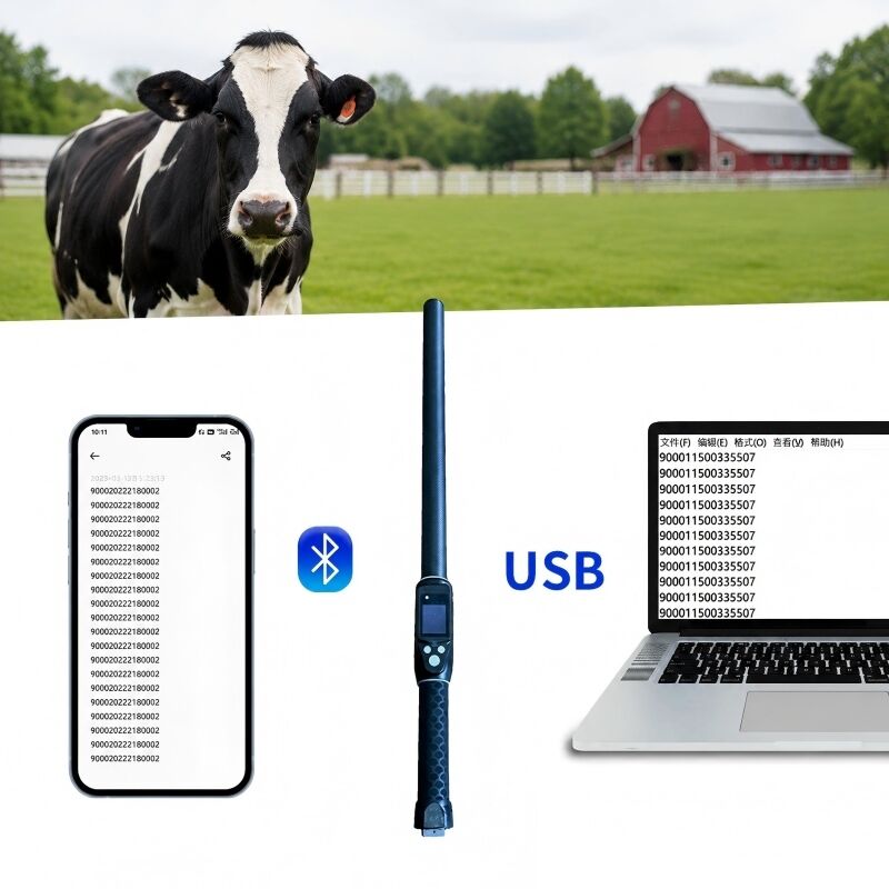 PT290 LF RFID stick Reader∙ 134.2KHz Bluetooth Handheld Scanner Com Protocolo ISO11784/5 FDX-B E HDX USB Bluetooth Interface