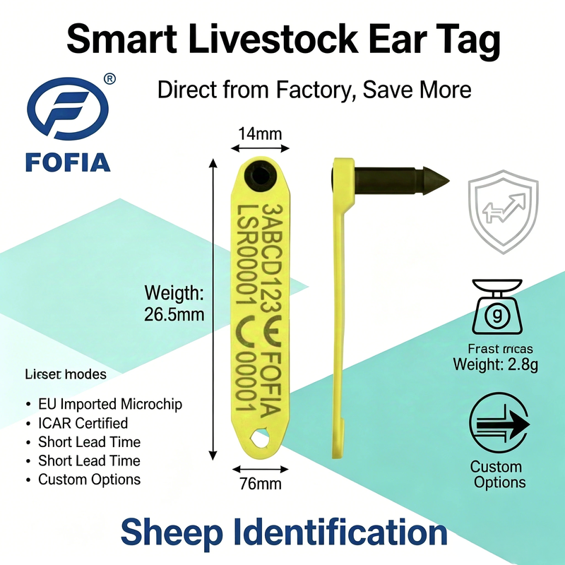 Etiqueta auricular resistente a UV para gado, proporcionando cor e visibilidade numérica de longa duração, mesmo sob forte exposição à luz solar