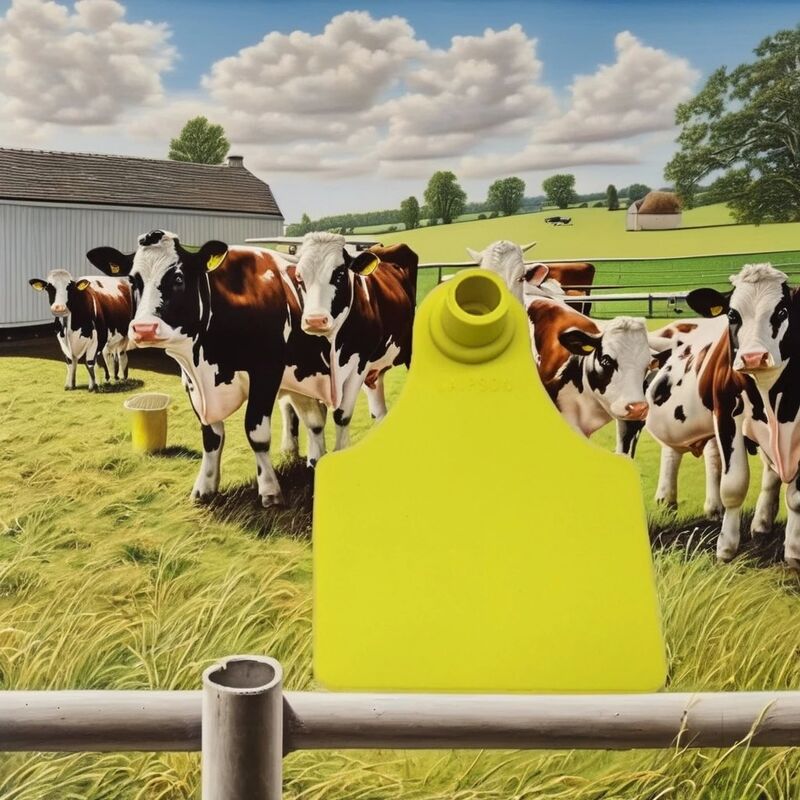 T921 animal amarelo cabra gado etiqueta de orelha RFID TPU cavalo de gado agrícola