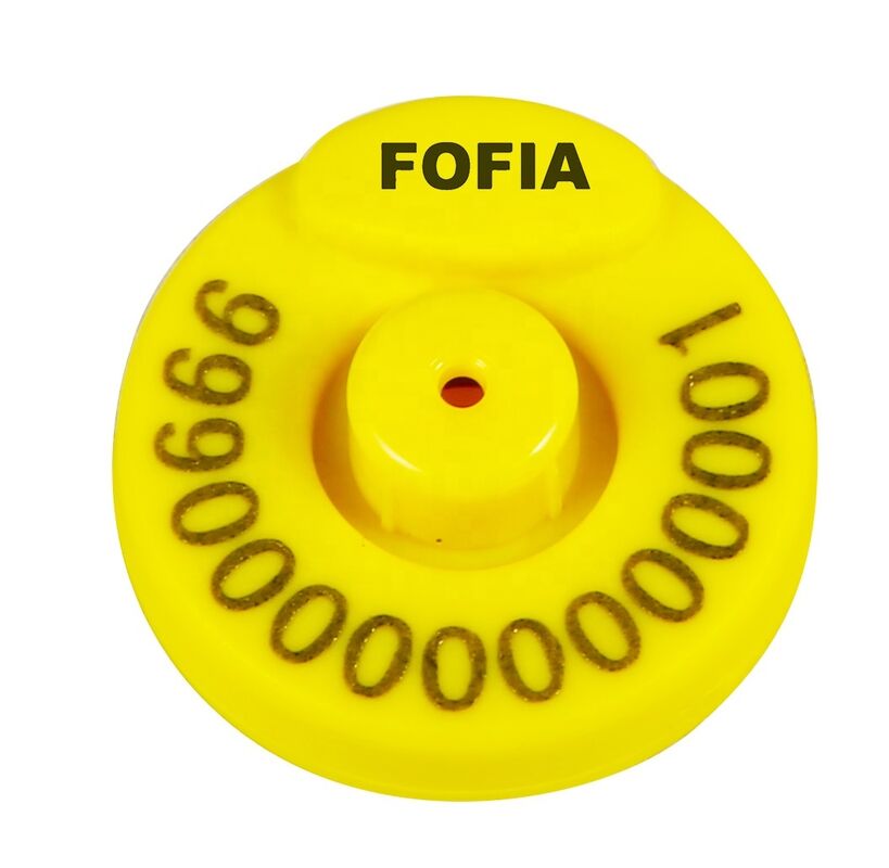 Etiquetas auriculares eletrônicas RFID completas com certificação FOFIA ICAR para pecuária